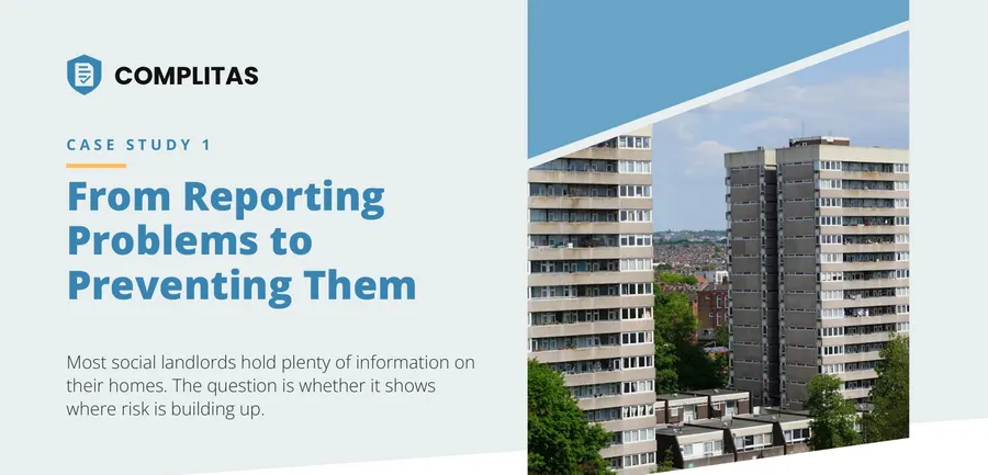 Cover of case study 1: From Reporting Problems to Preventing Them